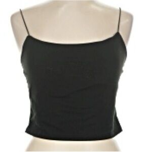 Gaze Elegant Black Tank Crop Top